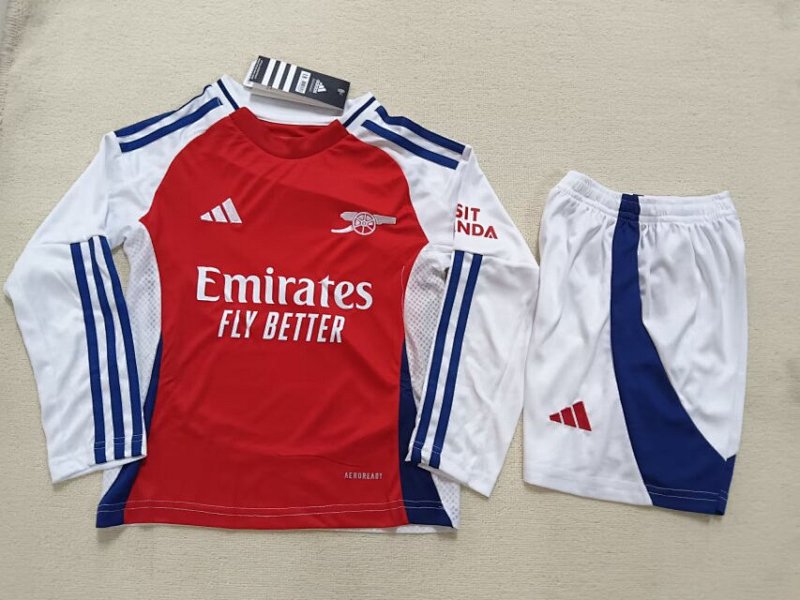 24-25 Arsenal Home Kids Long Sleeve Jerseys
