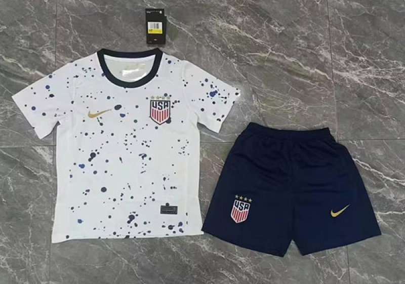 23-24 USA Home Kids Jerseys