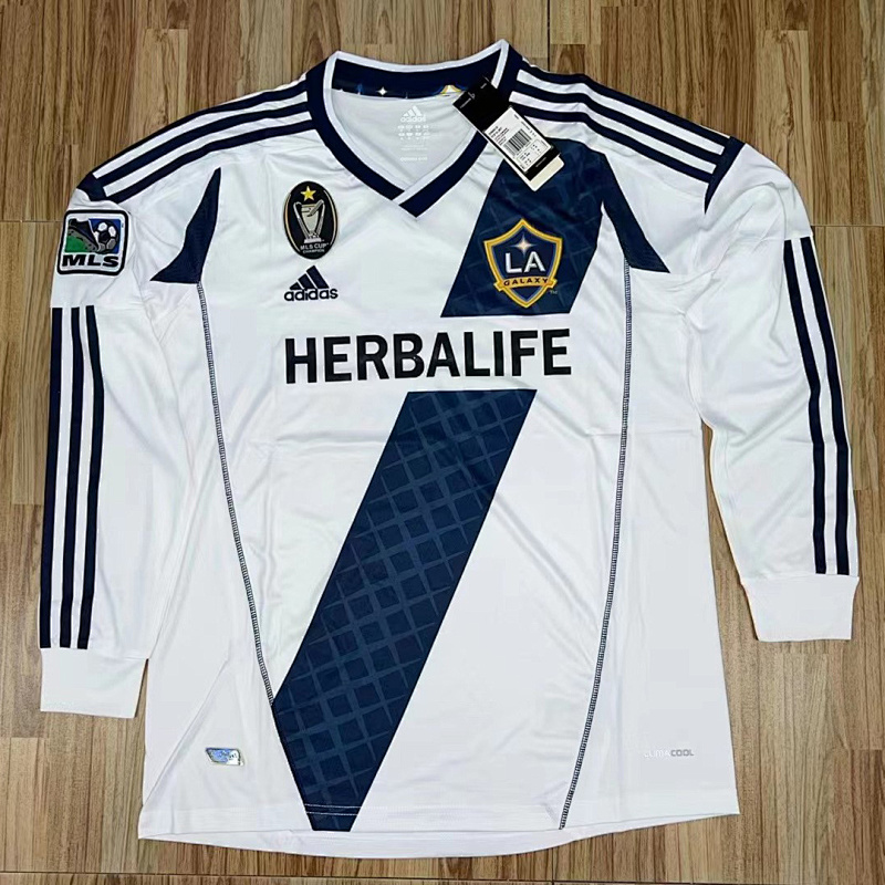 2012 LA Galaxy Home Retro Long Sleeve Jerseys