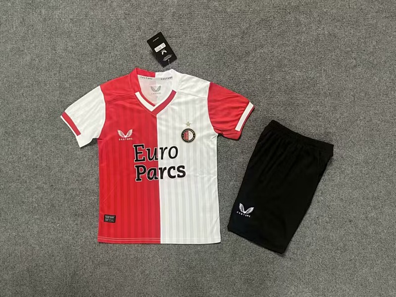 23-24 Feyenoord Home Kids Jerseys