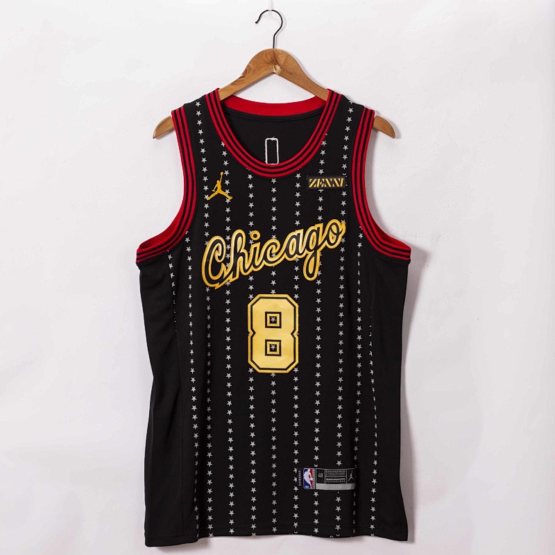2021 Bulls #8 Embroidery