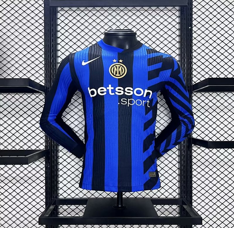 24-25 Inter Milan Home Player Version Long Sleeve Jerseys