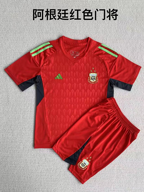 2023 Argentina Goalkeeper Kids Jerseys