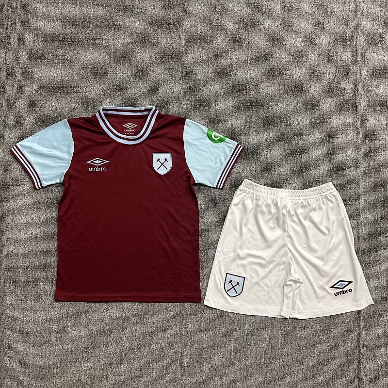 24-25 West Ham United Home Kids Jerseys
