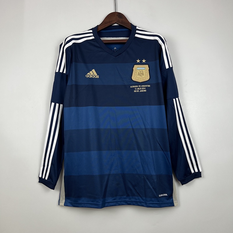 2014 Argentina Away Retro Long Sleeve Jerseys