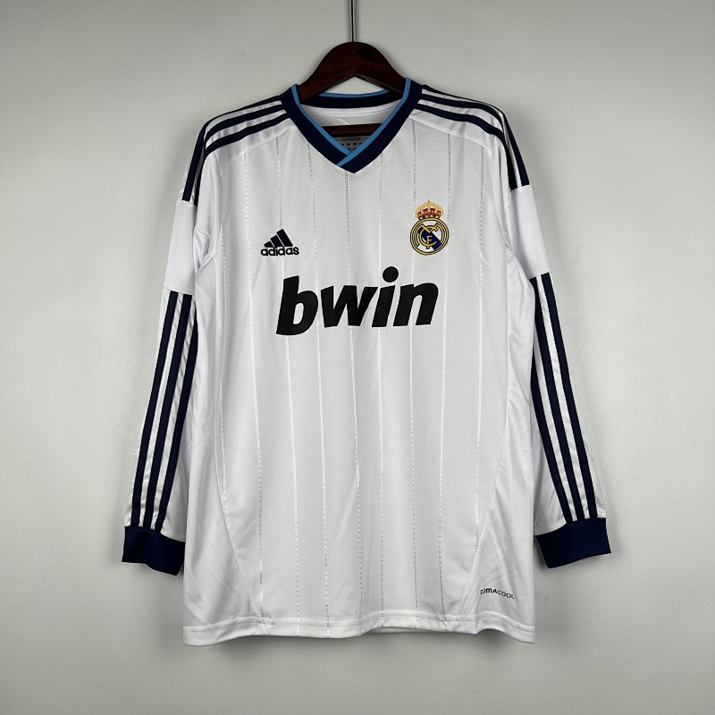 12-13 Real Madrid Home Retro Long Sleeve Jerseys