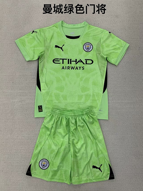 24-25 Manchester City Goalkeeper Adults And Kids Jerseys