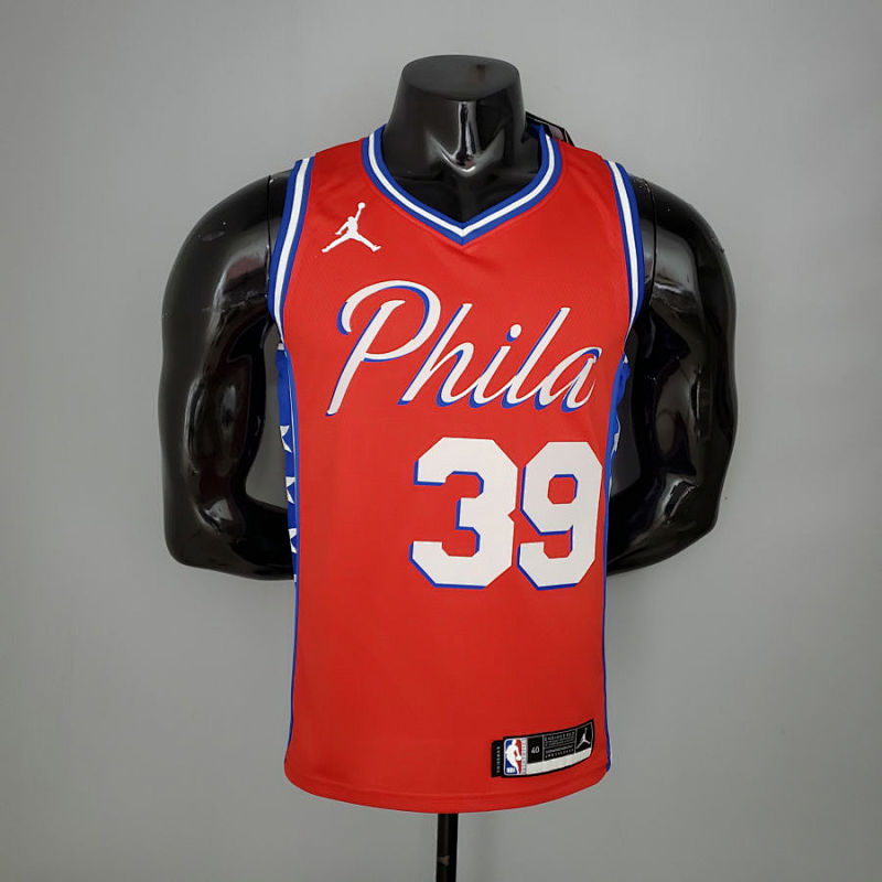 2021 HOWARD#39 76ers Jordan Themed Red NBA Jersey S-XXL