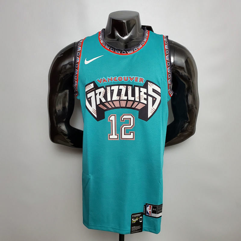 Morant #12 Memphis Grizzlies green NBA jersey Size XS-XXL