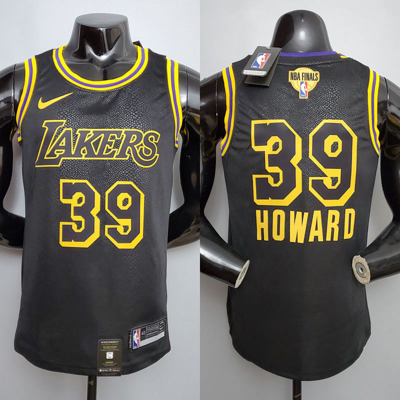 New HOWARD#39 Lakers black NBA jersey Size XS-XXL