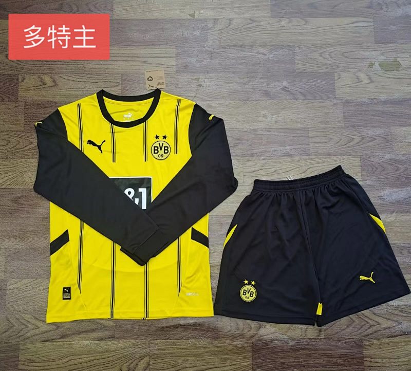 24-25 Dortmund Home Long Sleeve Jerseys