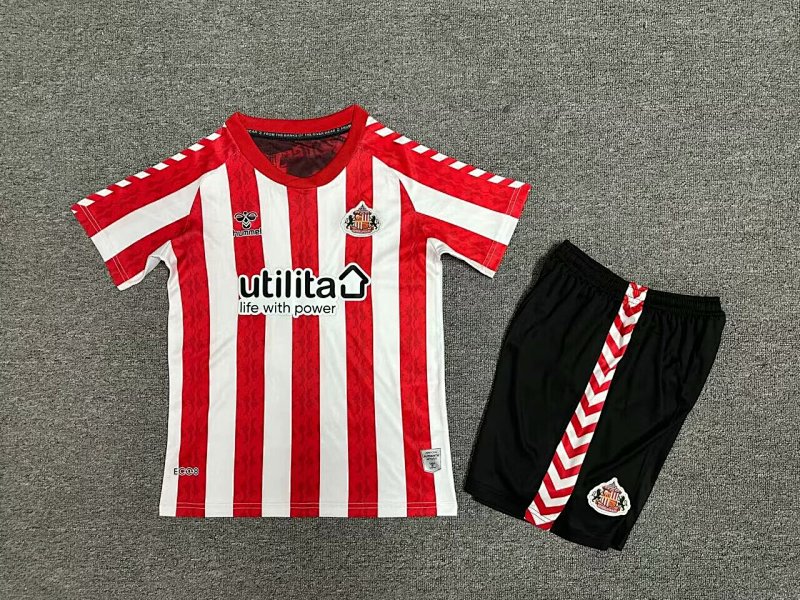 24-25 Sunderland Home Kids Jerseys