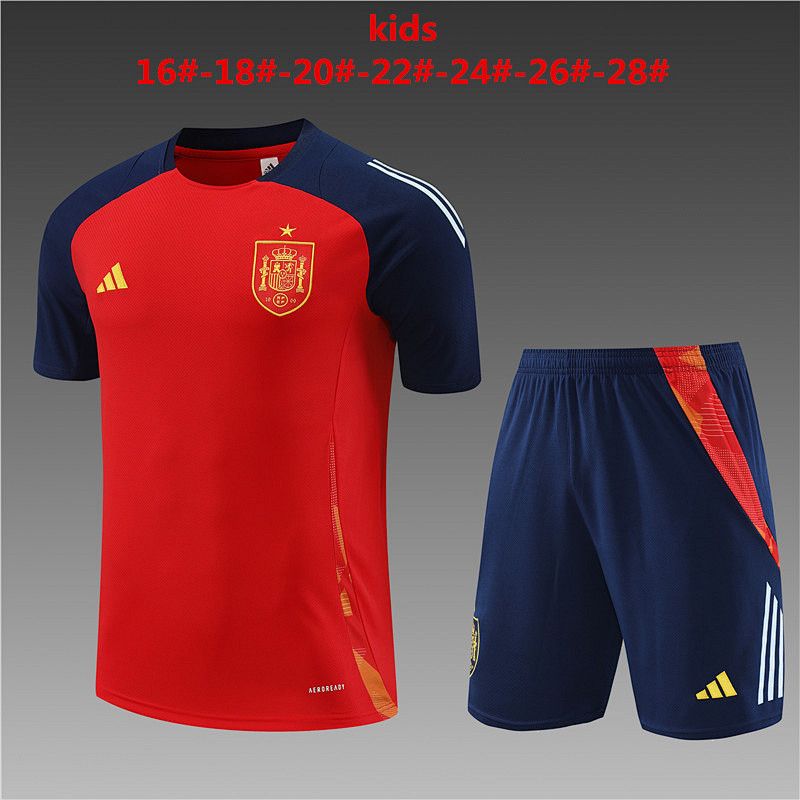 2024 Spain Kids Training Jerseys
