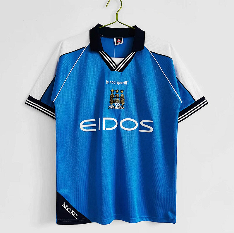 99-01 Manchester City Home Retro Jerseys