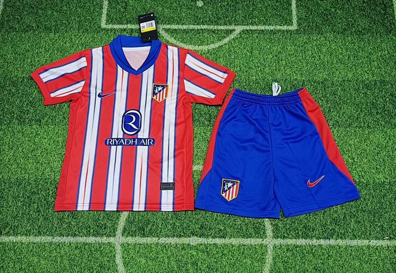 24-25 Atletico Madrid Home Kids Jerseys