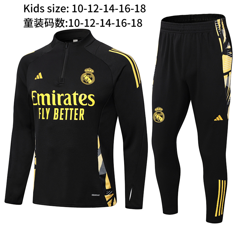 24-25 Real Madrid Kids Long Sleeve Training Suit