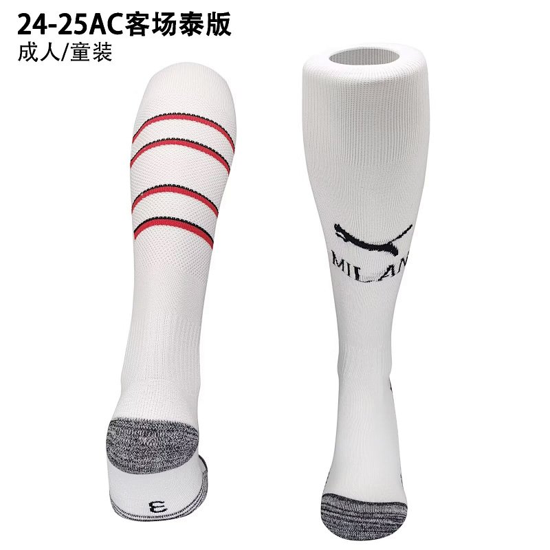 24-25 AC Milan Away Adult/Kids Socks