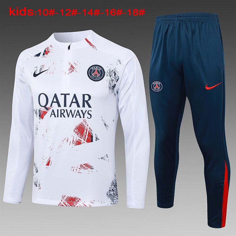 24-25 Paris Kids Long Sleeve Training Suit