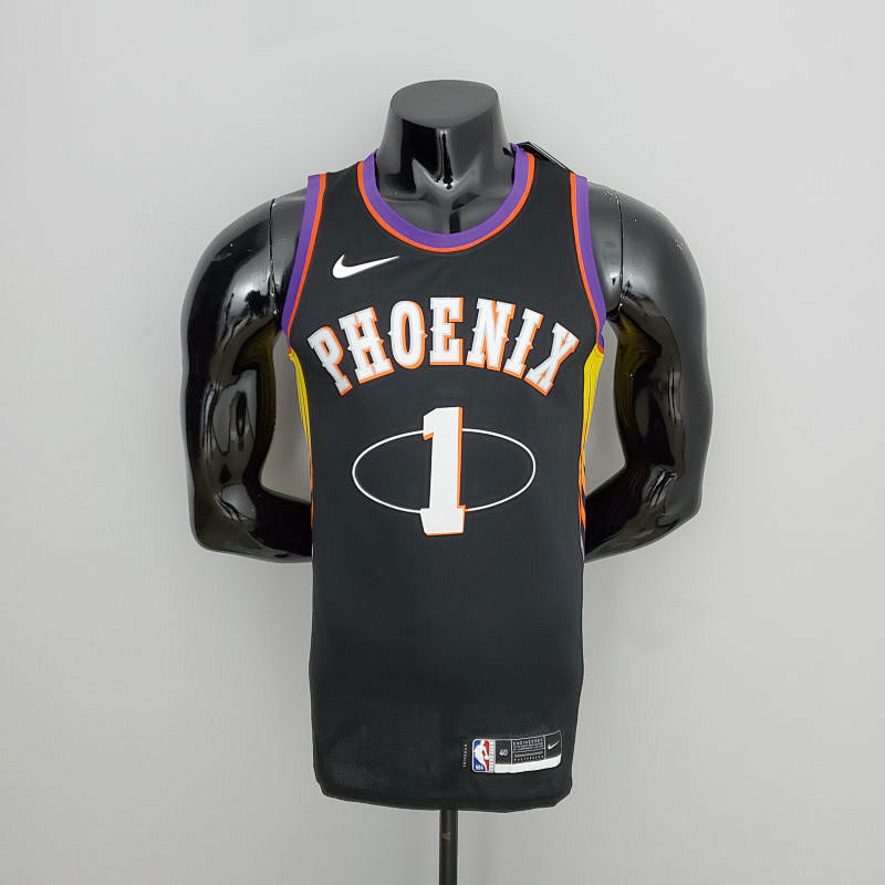 2022 Season Booker #1 Suns City Edition Black NBA Jersey S-XXL