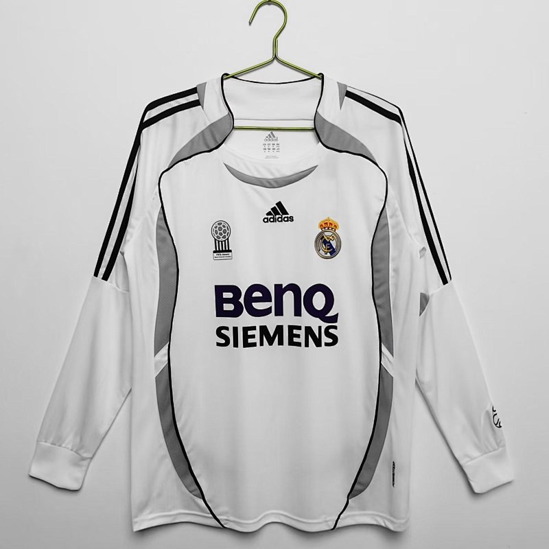 2006-07 Real Madrid Home Retro Long Sleeve Jerseys