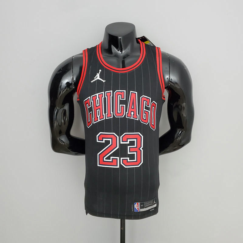75th Anniversary Jordan #23 Bulls Flyers Black NBA Jersey S-XXL