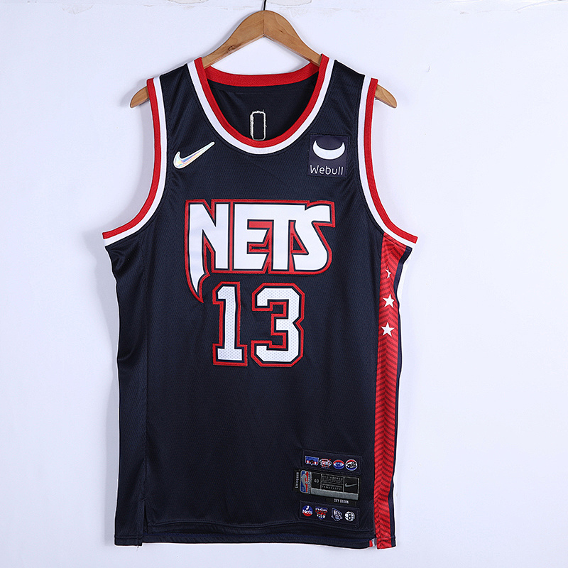 2022 Nets #13 75th Anniversary City Version Embroidery