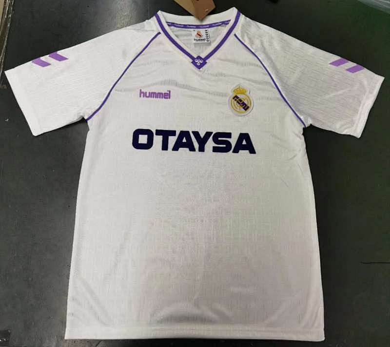 90-91 Real Madrid Home Retro Jerseys