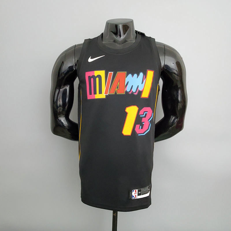 2022 Season Heat Adebayor #13 City Edition Black NBA Jersey S-XXL