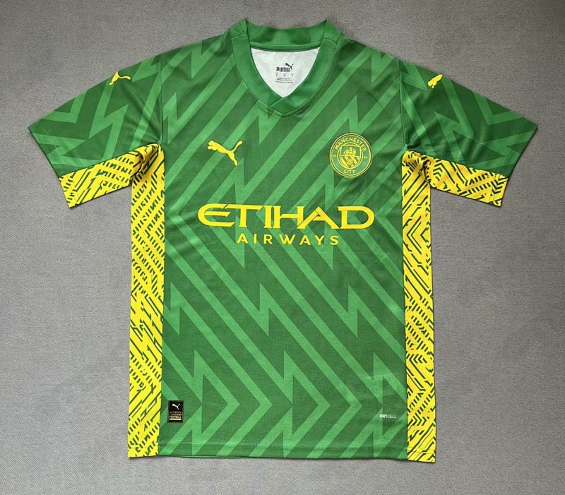 23-24 Manchester City Goalkeeper Green Jerseys