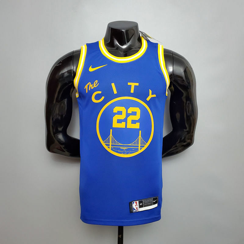 Tram version WIGGINS#22 Golden State Warriors blue NBA jersey S-XXL