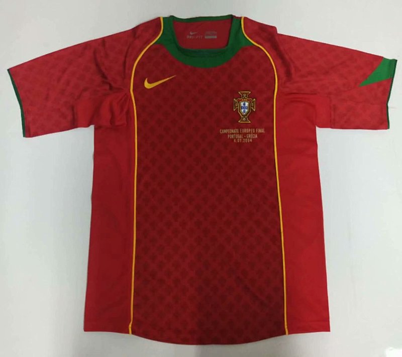 2004 Portugal Home Retro Jerseys