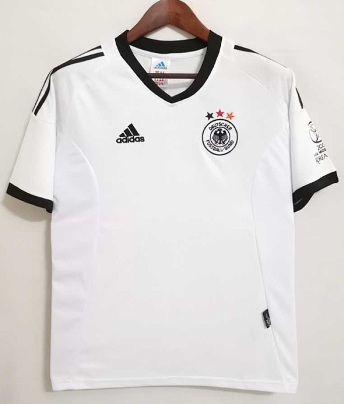 2002 Germany Home Retro World Cup Jerseys