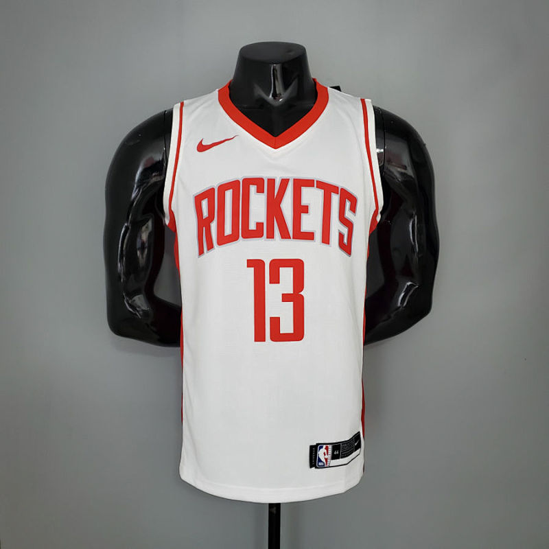 2021 HARDEN#13 Rockets White NBA Jersey S-XXL