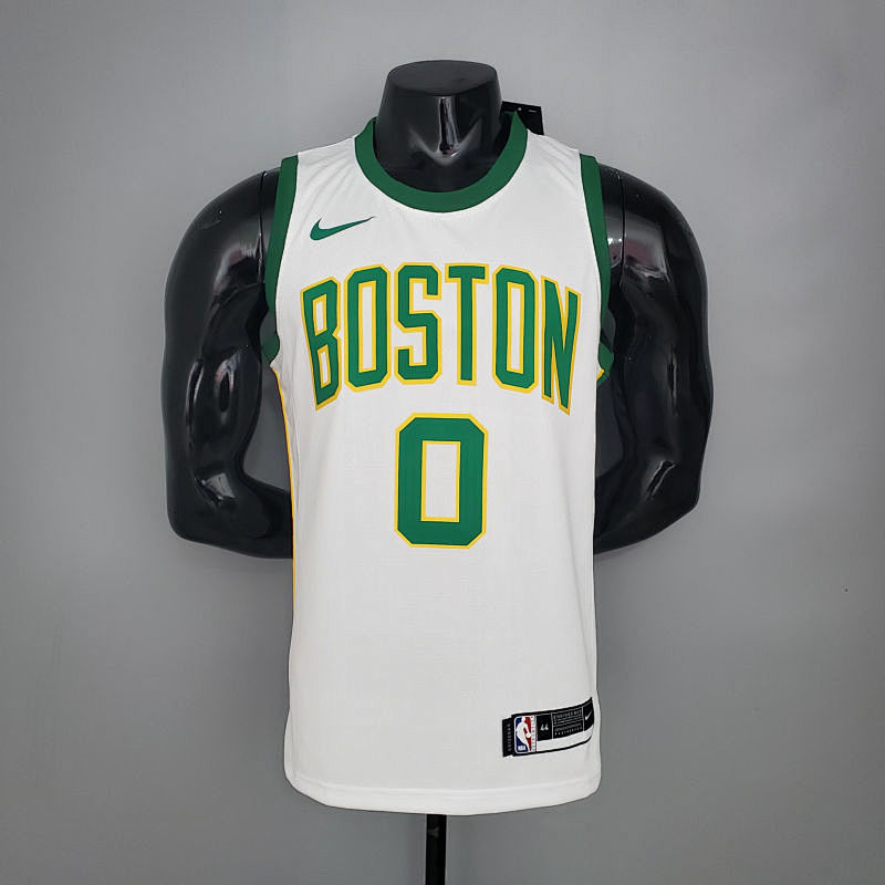TATUM #0 Celtics White Platinum Limited NBA jersey Size S-XXL