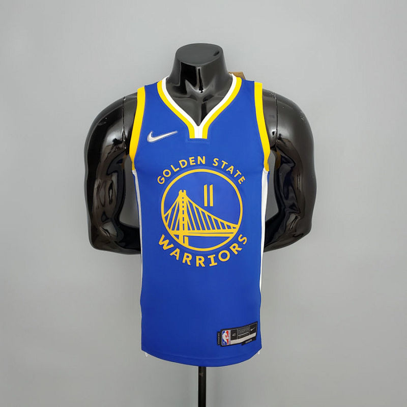 75th Anniversary THOMPSON#11 Warriors Blue NBA Jersey S-XXL