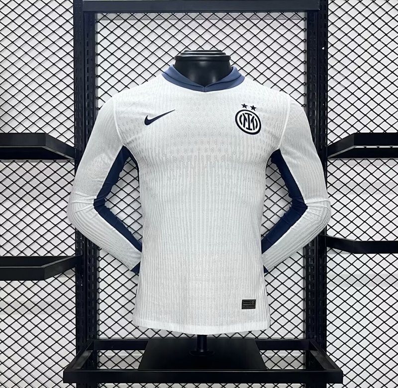 24-25 Inter Milan Away Player Version Long Sleeve Jerseys