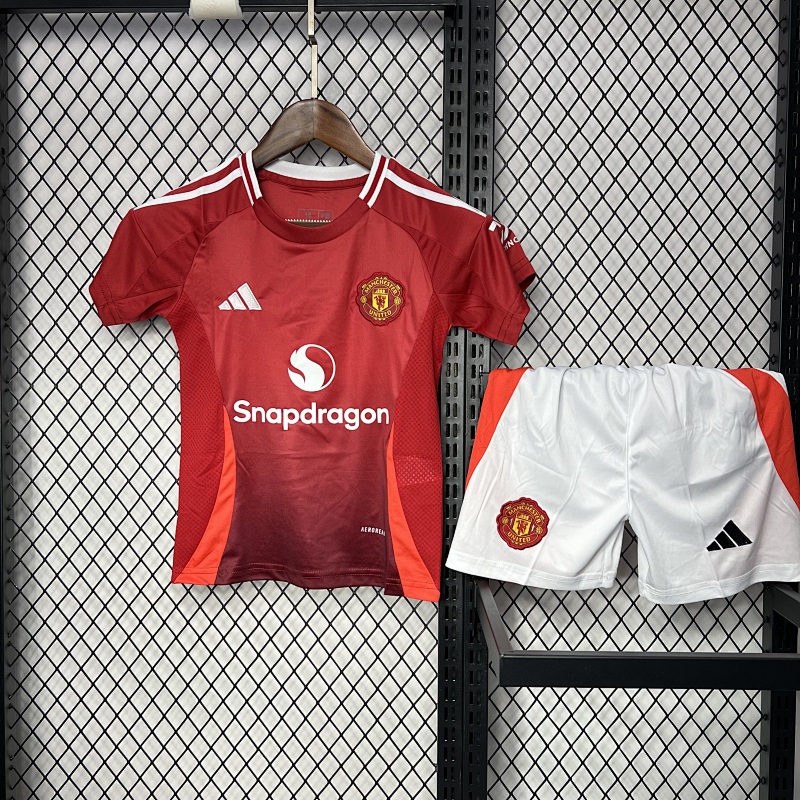 24-25 M-anchester U-nited Home Kids Jerseys