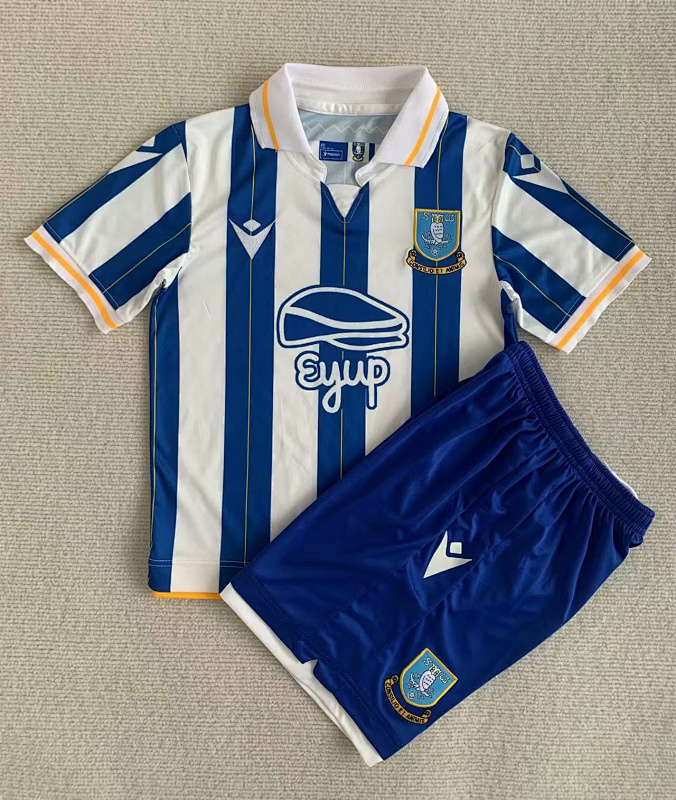23-24 Sheffield Wednesday Home Kids Jerseys