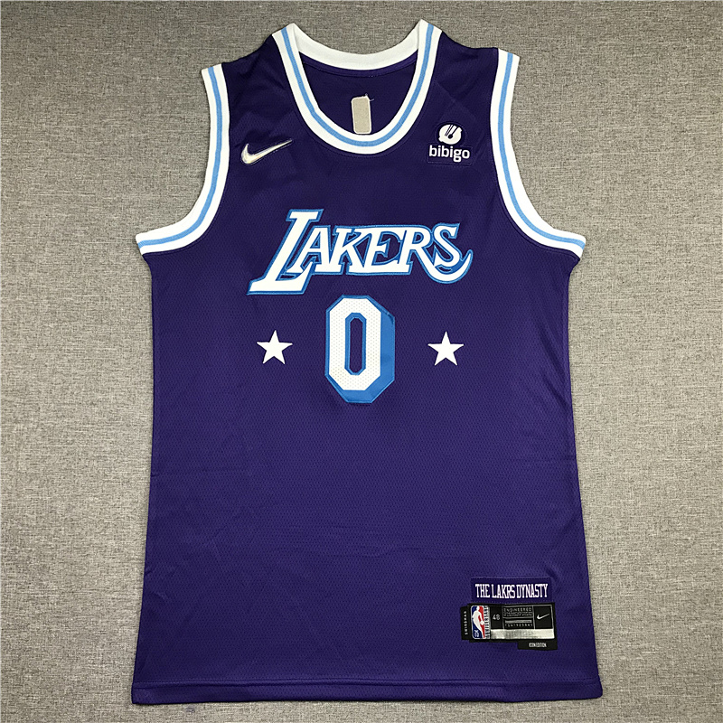 2022 Lakers #0 75th Anniversary Embroidery