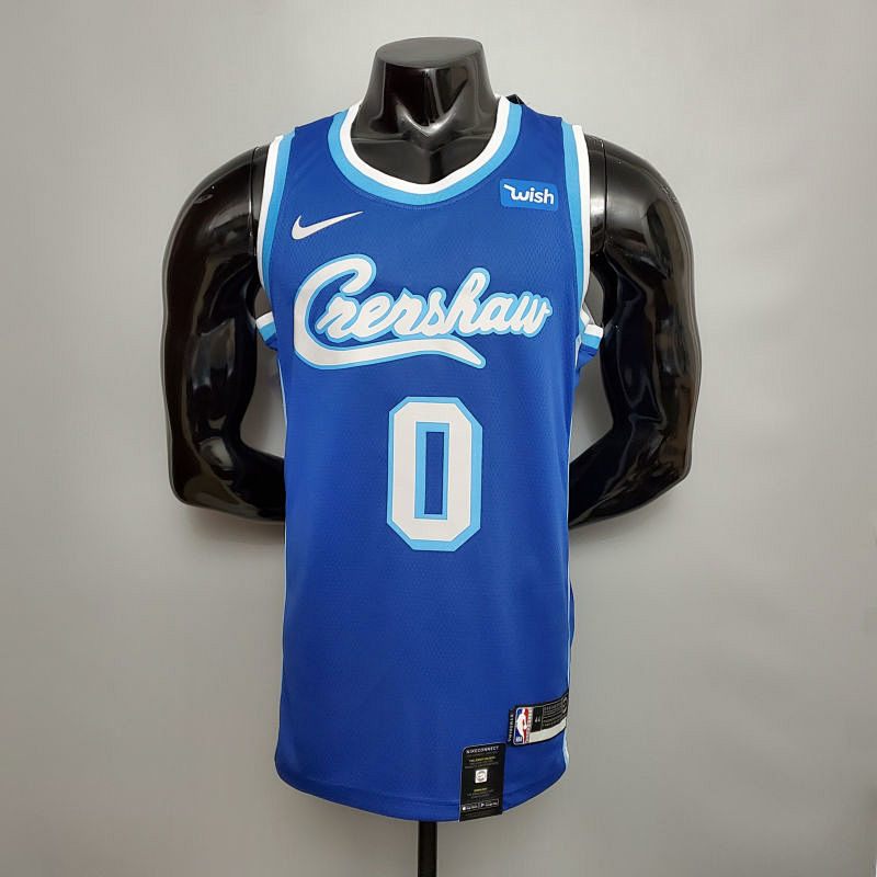 new KUZMA #0 Lakers blue NBA jersey Size XS-XXL
