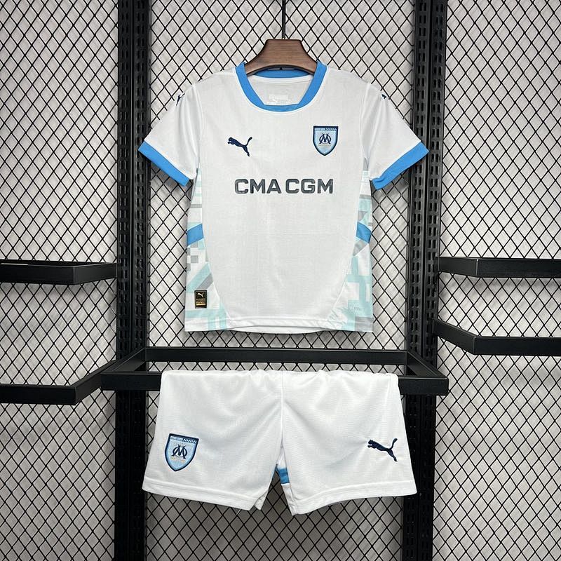 24-25 Marseille Home Kids Jerseys