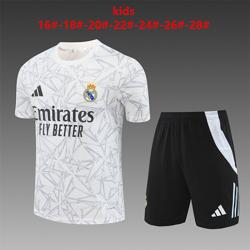 24-25 Real Madrid Training Kids Jerseys