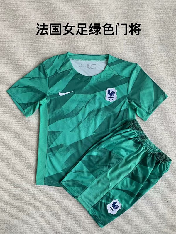 23-24 France Goalkeeper Adults And Kids Jerseys