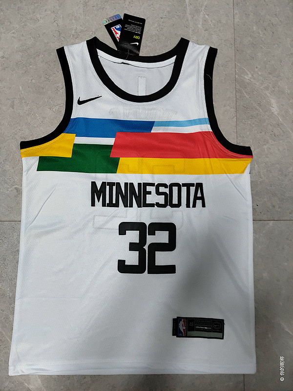 22-23 Timberwolves #32 Embroidery