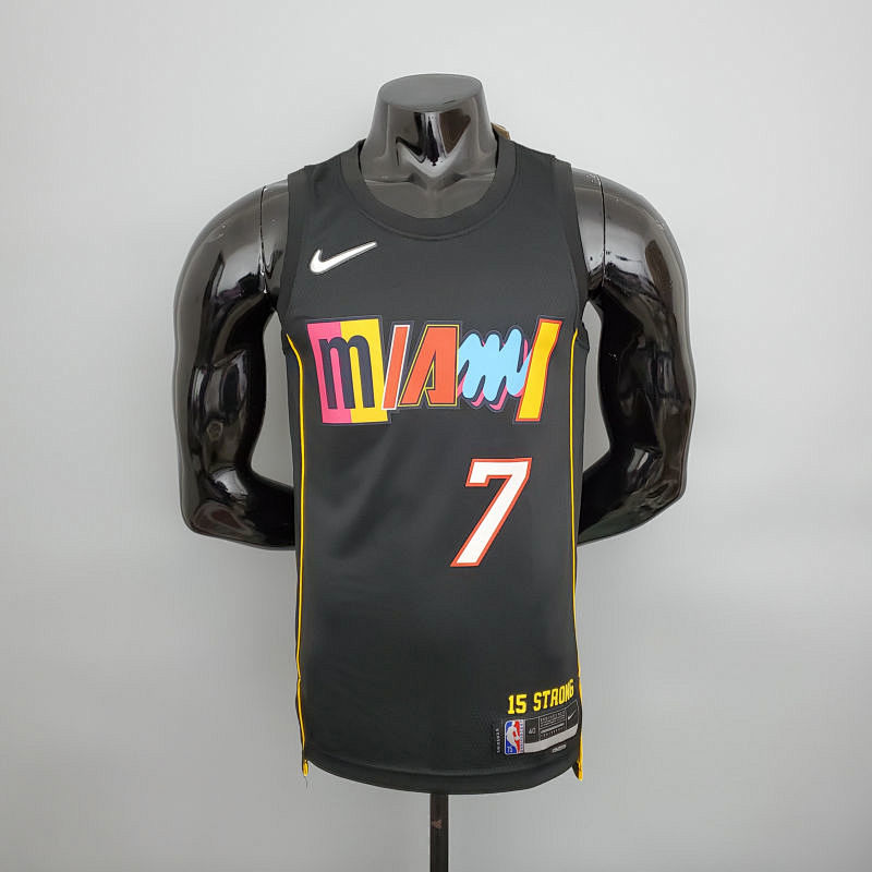 2022 season Lowry #7 Heat City Edition Black NBA Jersey S-XXL