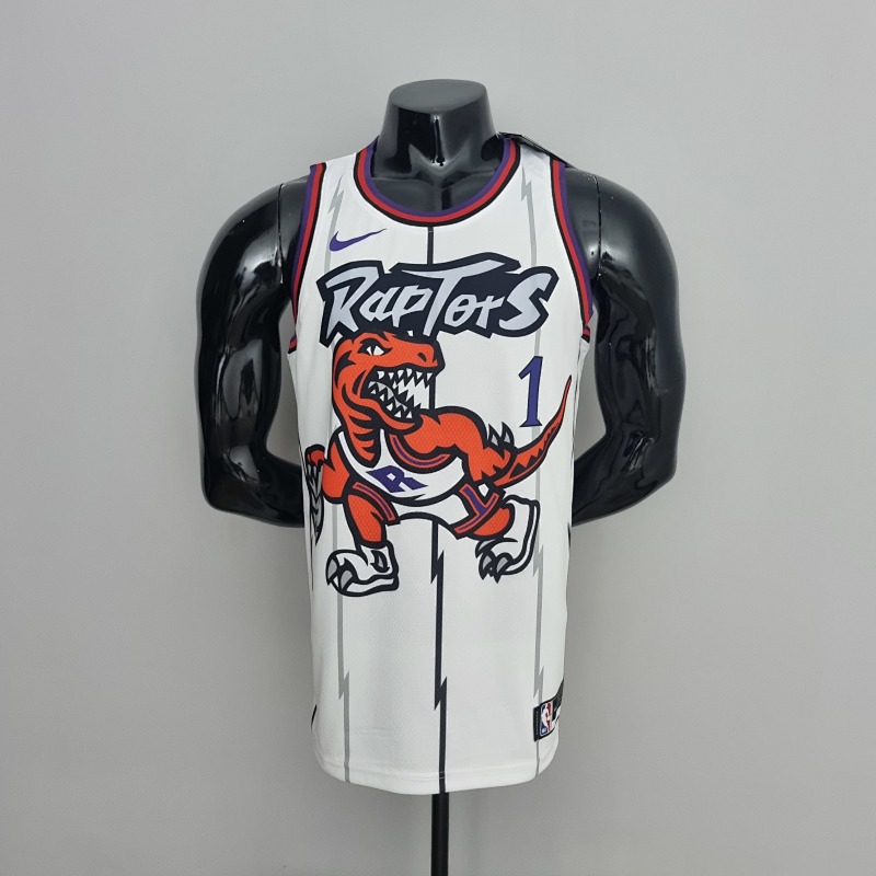 Toronto Raptors McGRADY#1 White NBA Jersey S-XXL