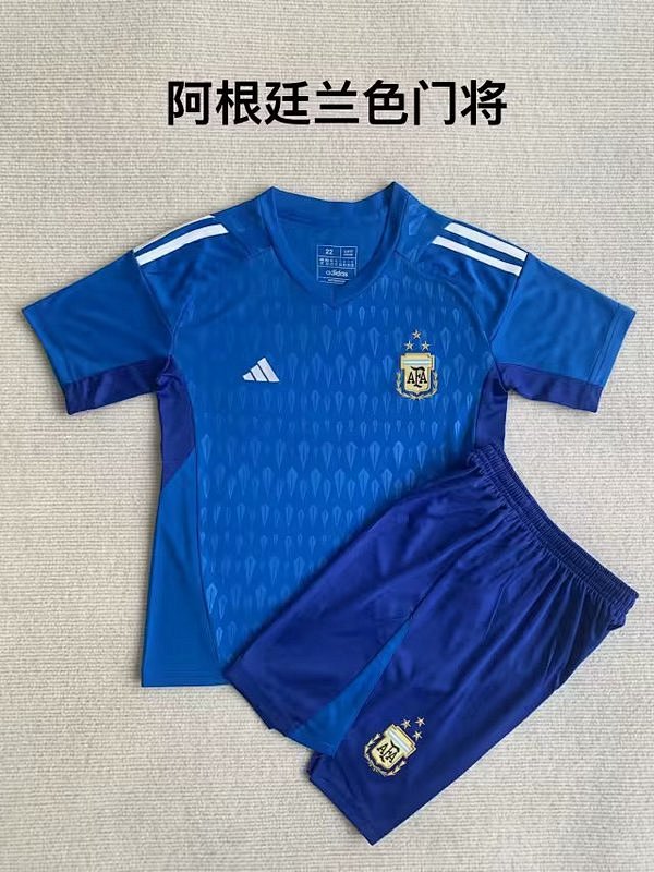 23-24 Argentina Goalkeeper Kids Jerseys