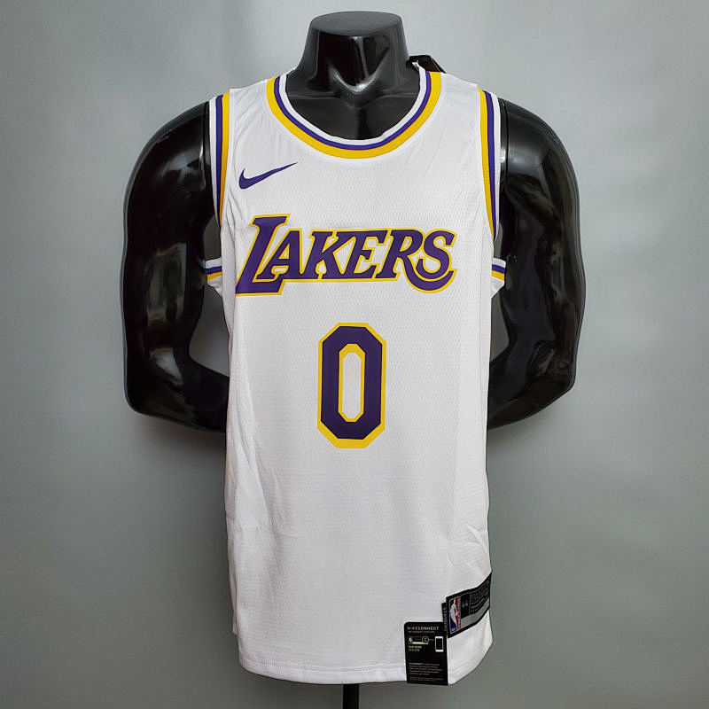 KUZMA #0 Lakers Round neck white NBA jersey Size XS-XXL