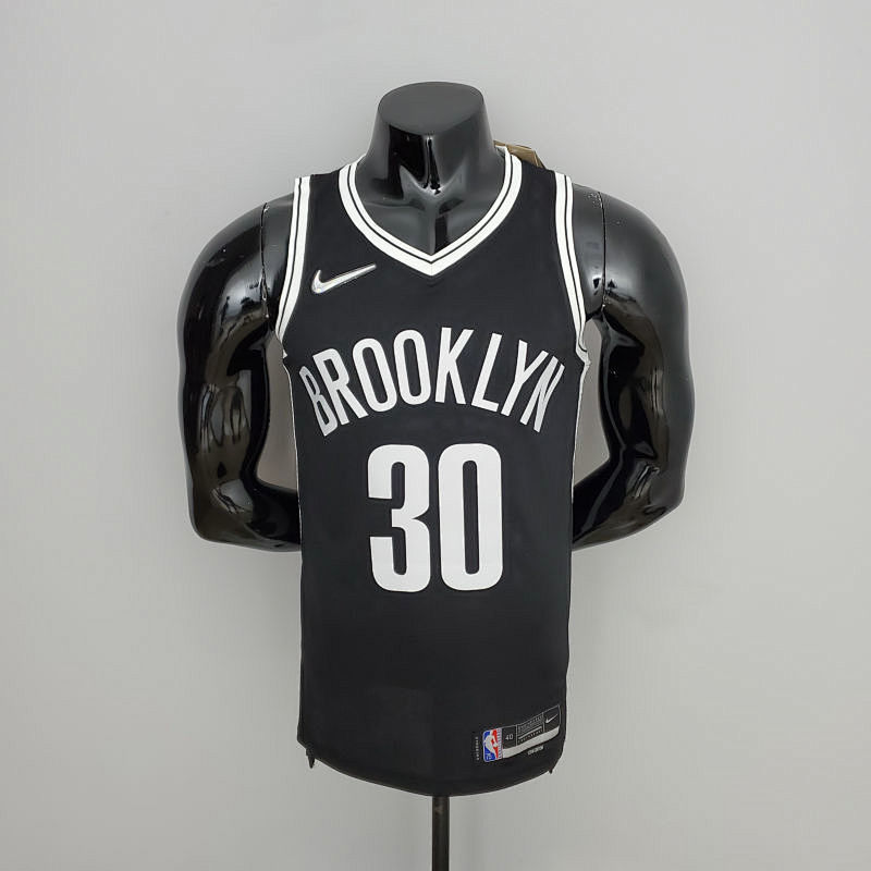 75th Anniversary Curry #30 Nets Black NBA Jersey S-XXL