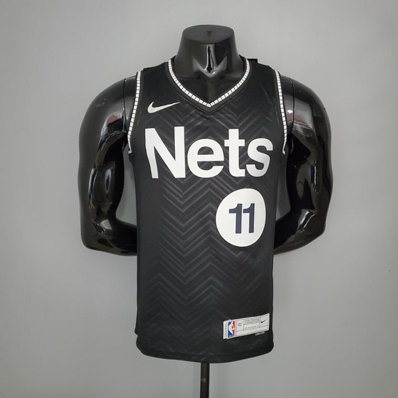 2021 Irving #11 Brooklyn Nets Bonus Edition Black NBA Jersey S-XXL